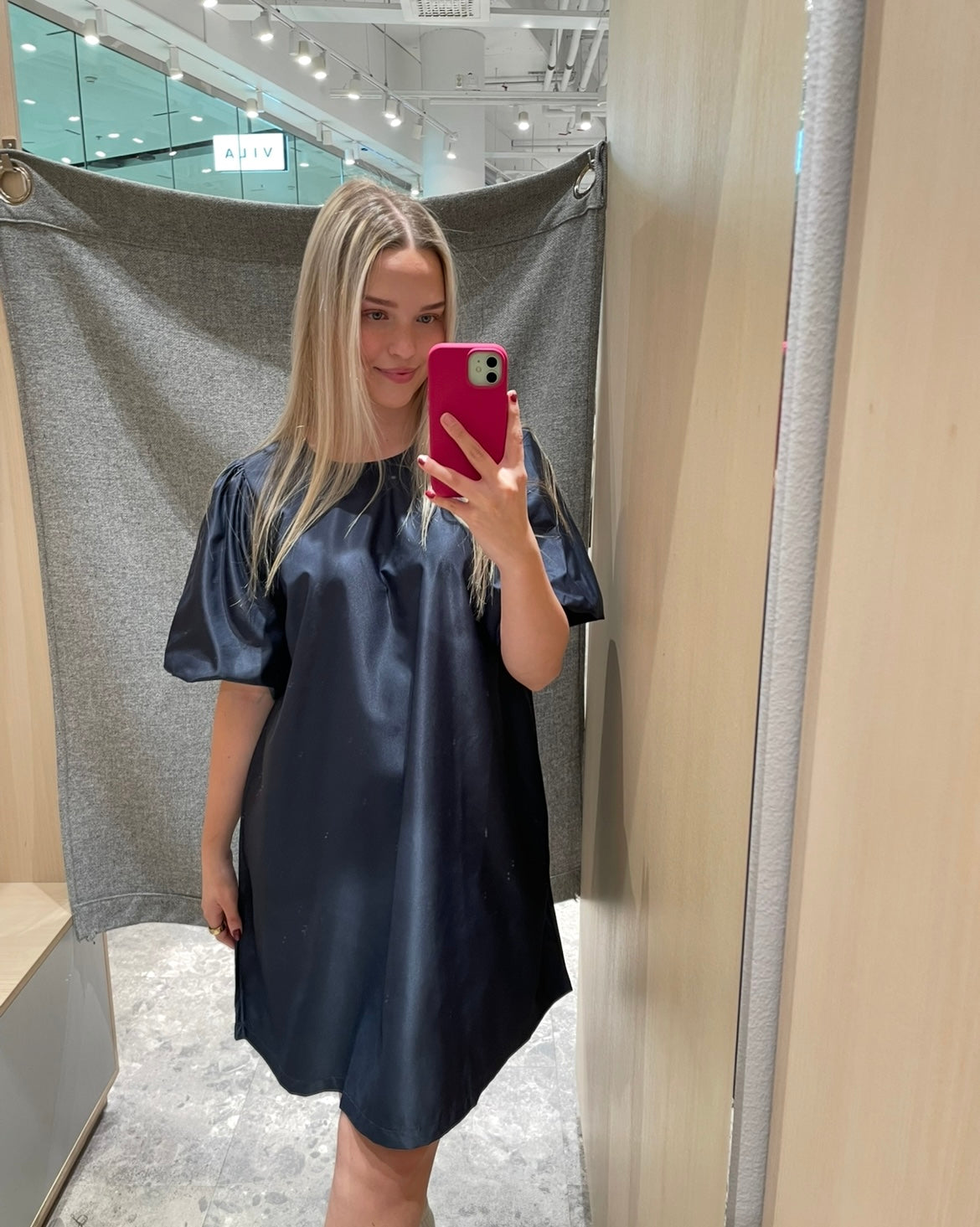 VIHERMELA Short Dress - Navy Blazer